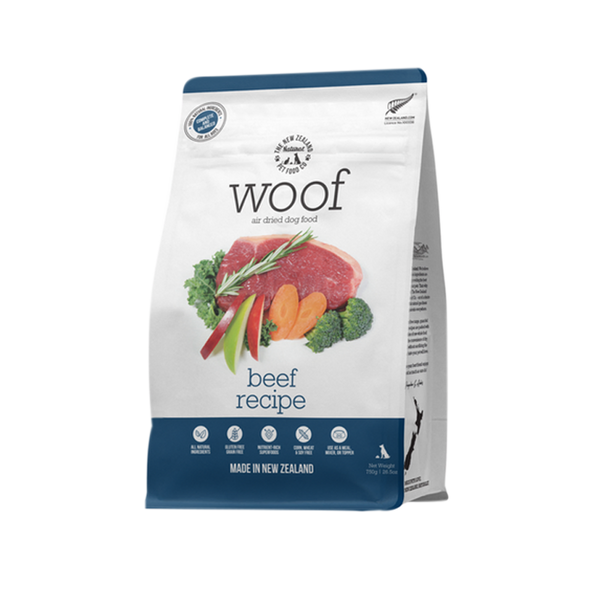 NZ Natural Pet Food Co. Woof Air Dried Beef Recipe