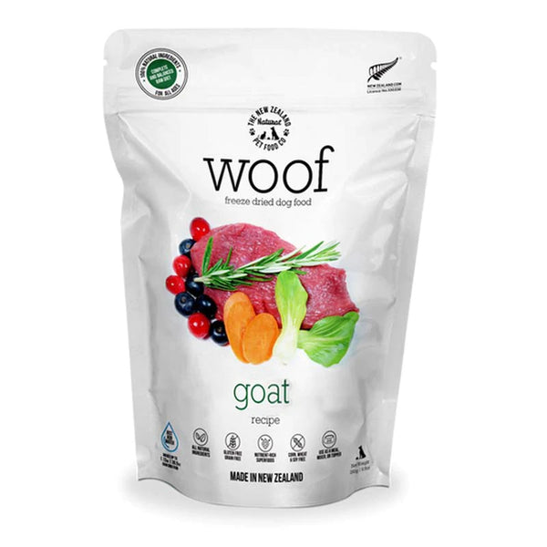 NZ Natural Pet Food Co. Woof Freeze Dried Wild Goat Treat/Travel Meal