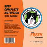 Beef Complete Nutrition  with Chicken - The Raw Connoisseurs