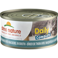 Almo Nature Tuna Dinner with Mackerel in Broth 70g can