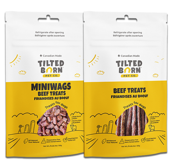 Tilted Barn Pet Co. MINIWAGS Canadian Beef Soft Meaty Treats